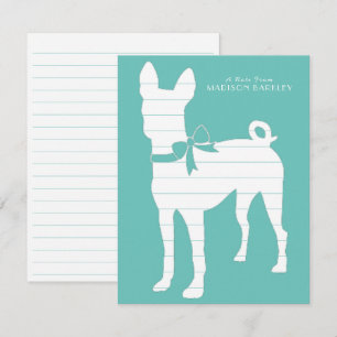 Carte De Remerciements Chien Basenji Chien Chien Puppy