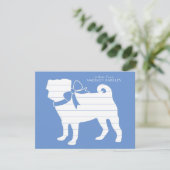 Carte De Remerciements Chien carlin Chien Chien Chien Chien Chien Chien (Debout devant)