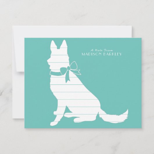 Carte De Remerciements Chien Chien Chien Chien Allemand Chien Chien Chien (Devant)