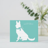 Carte De Remerciements Chien Chien Chien Chien Allemand Chien Chien Chien (Debout devant)