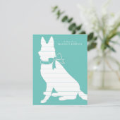 Carte De Remerciements Chien Chien Chien Chien Allemand Chien Chien Chien (Debout devant)