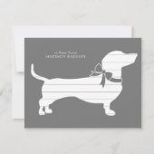 Carte de remerciements Chien Chien Chien Chien Chi (Devant)