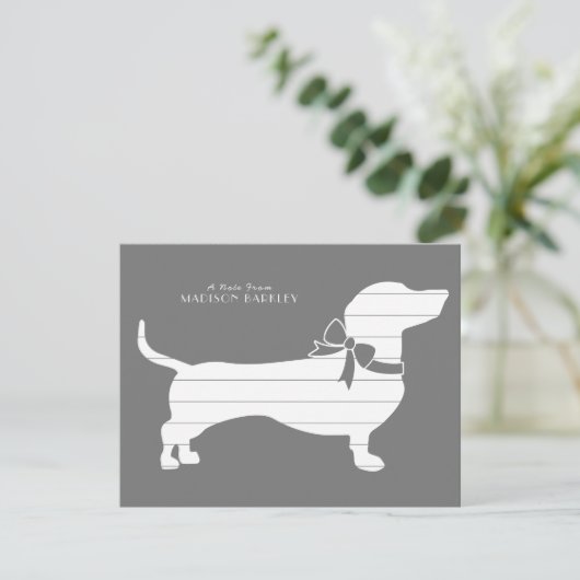 Carte de remerciements Chien Chien Chien Chien Chi (Debout devant)