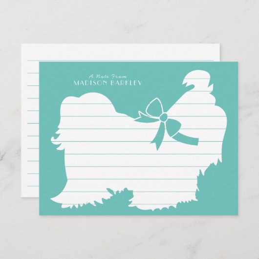 Carte De Remerciements Chien Chien Chien Chien Chien Chien Chien Chien Ch (Devant / Derrière)