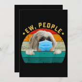 Carte De Remerciements Chien Chien Chien Chien Chien Chien Chien Maigre P (Devant / Derrière)