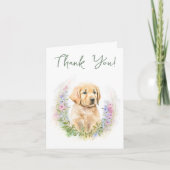 Carte De Remerciements Chien Chien Chien Chien Chien Moderne Sage Vert Ba (Devant)