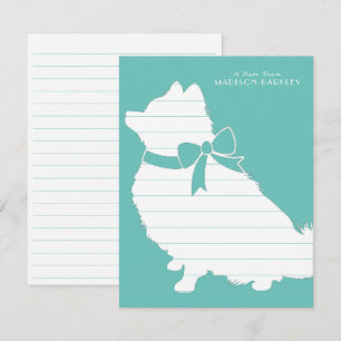 Carte De Remerciements Chien Chien Chien Poméranie