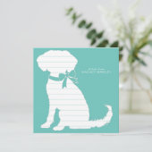Carte De Remerciements Chien chiot Schnoodle (Debout devant)