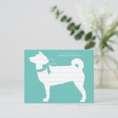 Carte De Remerciements Chien chiot Shiba Inu (Debout devant)