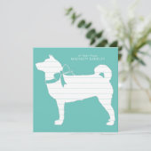 Carte De Remerciements Chien chiot Shiba Inu (Debout devant)