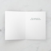 Carte De Remerciements Chien Cockapoo avec des roses blanches et du vert (Intérieur)