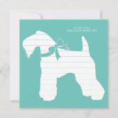 Carte De Remerciements Chien de Kerry Blue Terrier Chien Chien Puppy (Devant)