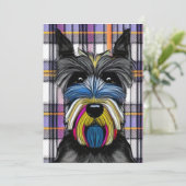 Carte De Remerciements Chien écossais (Debout devant)