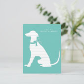 Carte De Remerciements Chien Greyhound Chig Puppy (Debout devant)