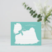 Carte De Remerciements Chien maltais chiot (Debout devant)