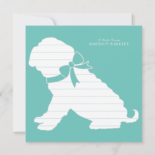 Carte De Remerciements Chien Shar Pei Chien Chien Puppy (Devant)