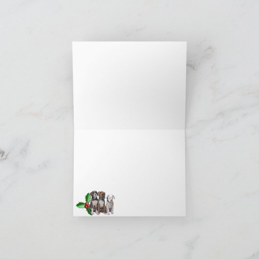 Carte De Remerciements Chien Thème Noël Cartes, Animaux de compagnie (Intérieur)