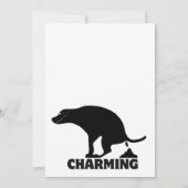 Carte De Remerciements Chiens de balançoire amusants (Dos)