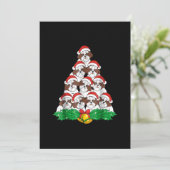 Carte De Remerciements Chih Tzu Christmas Tree Chien Xmas Lover (Debout devant)