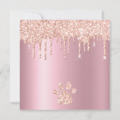 Carte De Remerciements Chihuahua Chien avec Parties scintillant fête d'an (Dos)