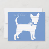 Carte De Remerciements Chihuahua Chien Chig Puppy (Devant)