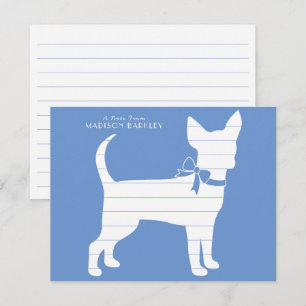 Carte De Remerciements Chihuahua Chien Chig Puppy