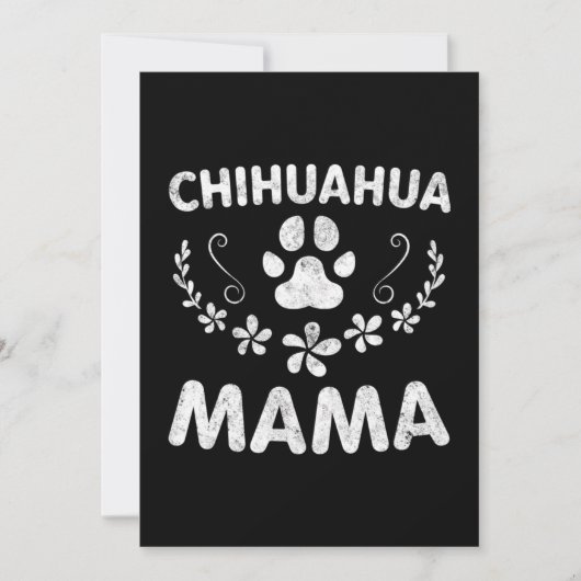 Carte De Remerciements Chihuahua Mama (Devant)