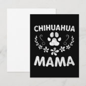 Carte De Remerciements Chihuahua Mama (Devant / Derrière)