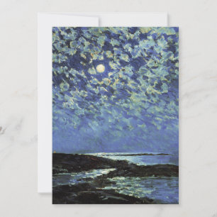 Carte De Remerciements Childe Hassam - Lumière De La Lune, Île Des Chauss