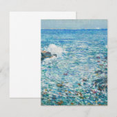 Carte De Remerciements Childe Hassam - Surf, Îles Des Chaussures (Devant / Derrière)