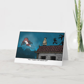 Carte De Remerciements Chim Chum Belated/Désolé/Carte de remerciements