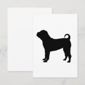 Carte De Remerciements chinese shar silo black (Devant / Derrière)