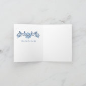 Carte De Remerciements Chinoiserie Delft Motif bleu ・ mariage personnalis (Intérieur)