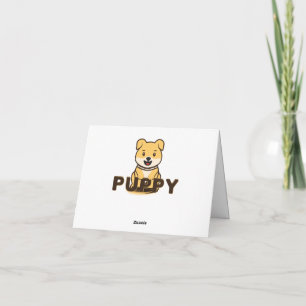 Carte De Remerciements Chiot