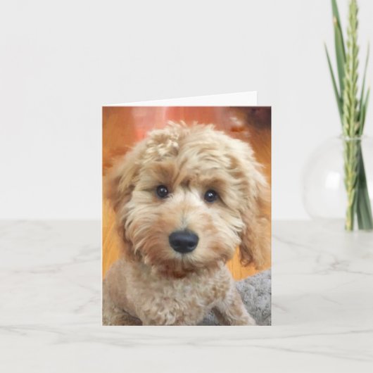 Carte De Remerciements Chiot Ella Bella Banana près (Devant)