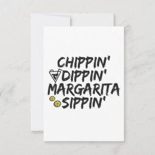 Carte De Remerciements Chippin', Dippin' et Margarita Sippin' Cinco Cadea