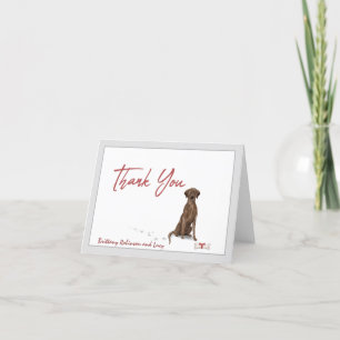 Carte De Remerciements Chocolat Labrador Retriever Chien Personnaliser   