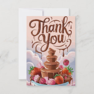 Carte de remerciements Chocolat Simple