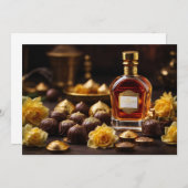 Carte De Remerciements Chocolats dorés à haute lune (Devant / Derrière)