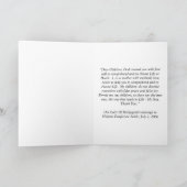 Carte De Remerciements Choisir la vie (Intérieur)