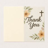 Carte de remerciements chrétienne (Outside Unfolded)