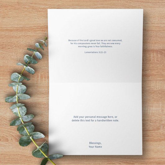 Carte De Remerciements Christian Custom Message Scripture Inspirational