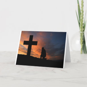 Carte De Remerciements Christianity Faith Cross Jesus Peace Love Destinée