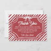 Carte De Remerciements Christmas (Devant)