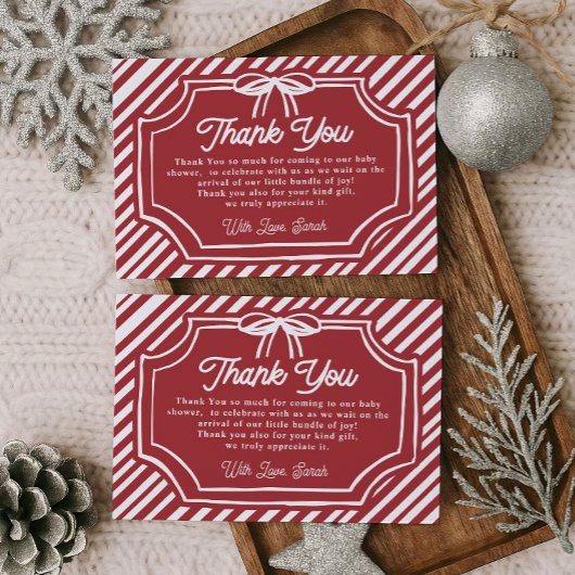 Carte De Remerciements Christmas