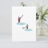 Carte De Remerciements Christmas skating (Debout devant)