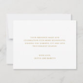 Carte De Remerciements Christmas Tree Lights Winter Pine Wedding (Dos)