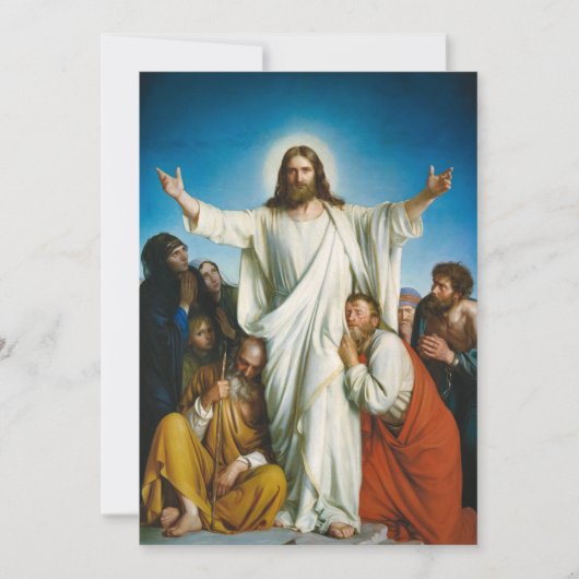 Carte De Remerciements Christus Consolator par Carl Bloch (Devant)