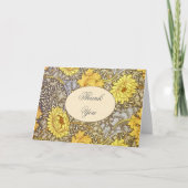 Carte De Remerciements chrysanthemum par William Morris (Devant)