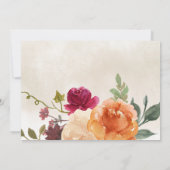 Carte De Remerciements Chute Burnt Orange Citrouille Patch Anniversaire (Dos)